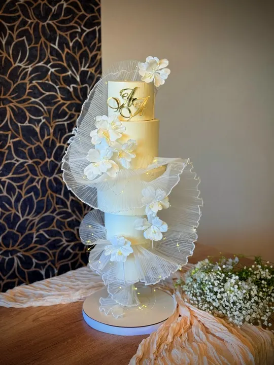 Скачать курс «[anastasiya_bakery] Видеоурок «Свадебный с воланами» (Анастасия Политыкина)» — слив курса