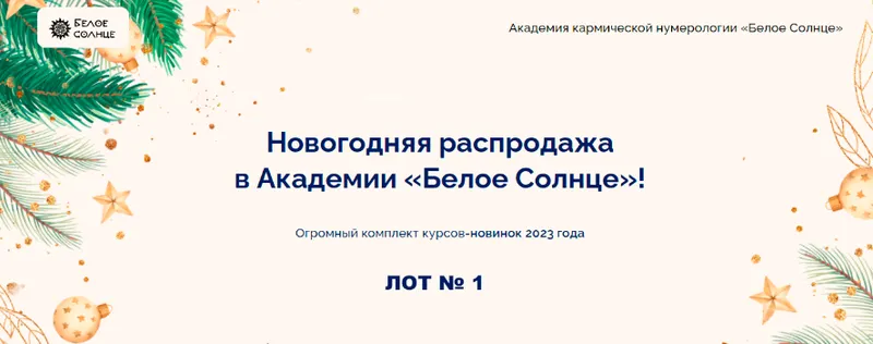 Скачать курс «[Белое солнце] Новогодняя распродажа в Академии «Белое Солнце» 2023 год. Лот № 1 (Юлия Снеговая, Евгения Куликова)» — слив курса