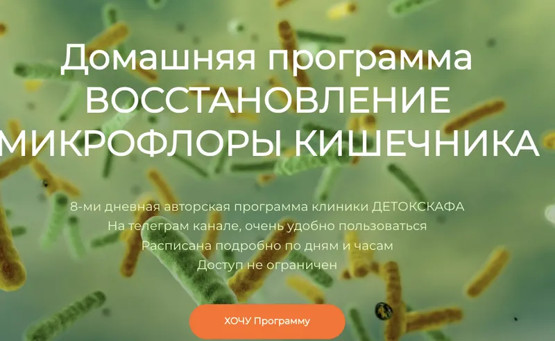 Скачать курс «[ДетоксКафа] Домашняя программа восстановления микрофлоры кишечника  (Игорь Кауфман)» — слив курса