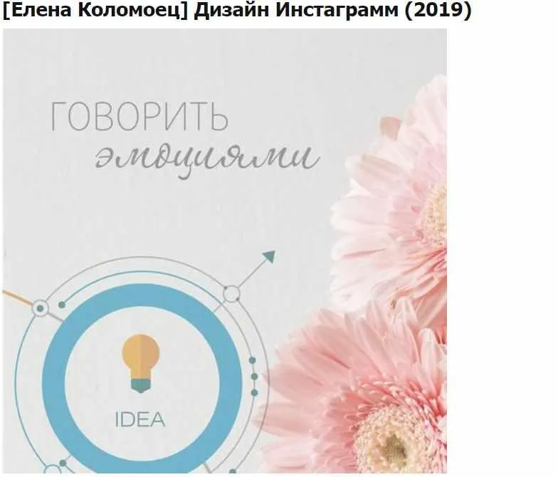 Скачать курс «Дизайн Инстаграмм 2019 (Елена Коломоец)» — слив курса