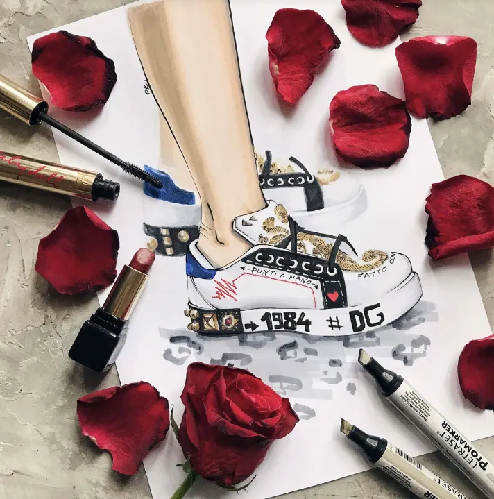 Скачать курс «[FantasyRoom] Fashion иллюстрация "Кеды Dolce&Gabbana" (Екатерина Пашегор)» — слив курса
