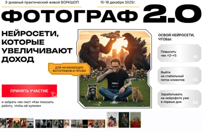 Скачать курс «Фотограф 2.0. Тариф VIP (Игорь Цаплин)» — слив курса
