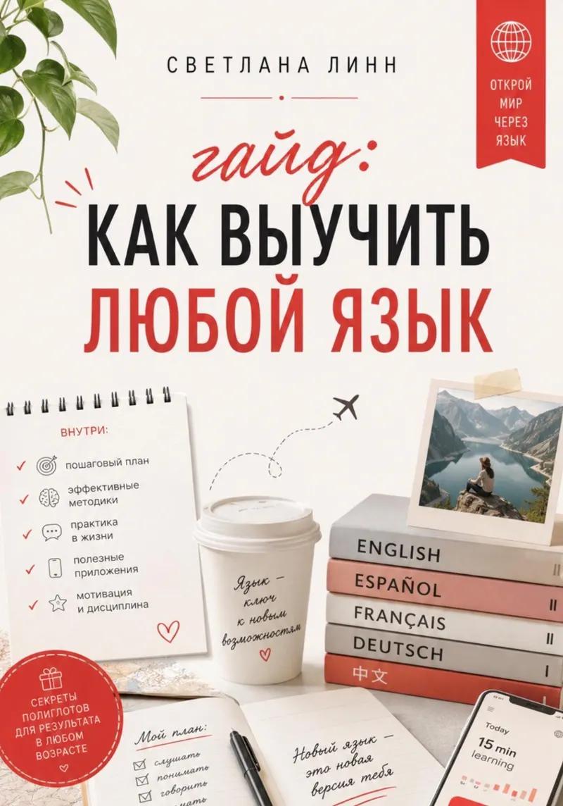 Скачать курс «Гайд: как выучить любой язык (Светлана Линн)» (английский для начинающих) — слив курса