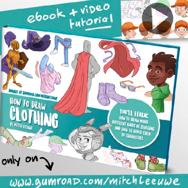 Скачать курс «How to draw clothing  Как рисовать одежду (Mitch Leeuwe)» — слив курса