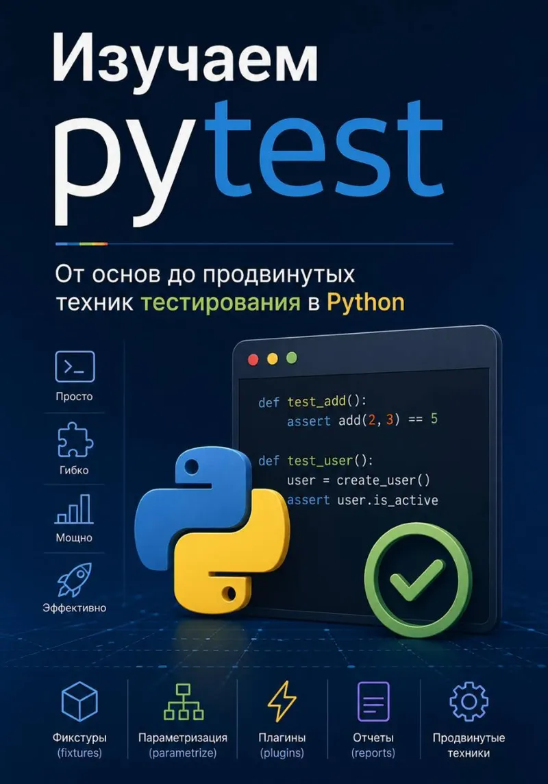 Скачать курс «Изучаем pytest. От основ до продвинутых техник тестирования в Python (Алекс Коган)» — слив курса