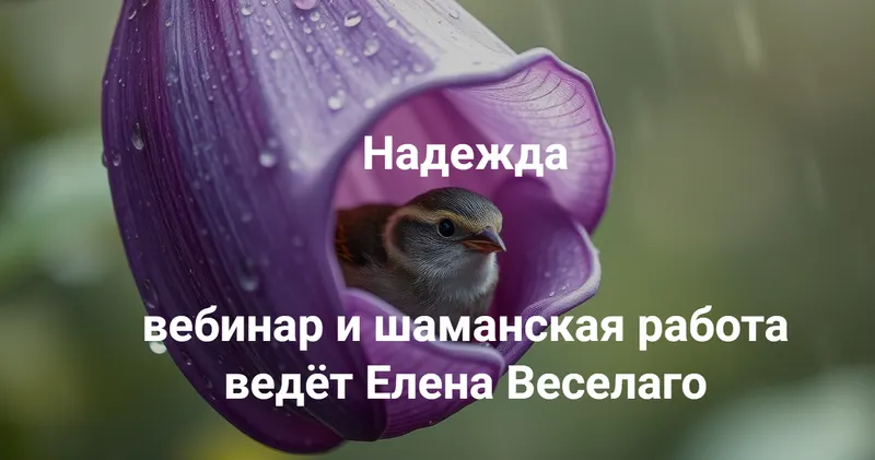 Скачать курс «[Институт Открытого поля] Надежда (Елена Веселаго)» — слив курса