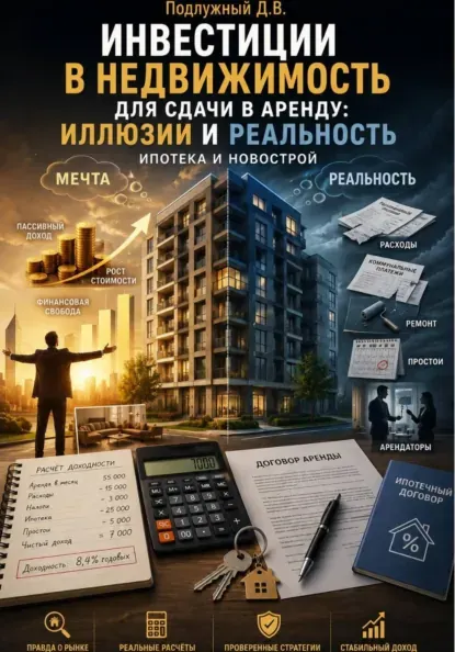 Скачать курс «Инвестиции в недвижимость для сдачи в аренду: иллюзии и реальность. Ипотека и новострой (Дмитрий Подлужный)» — слив курса