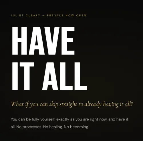 Скачать курс «[Juliet Cleary] Have It All. Имейте всё» — слив курса