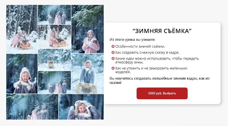 Скачать курс «[karneeva.online] Зимняя съемка (Елена Карнеева)» — слив курса