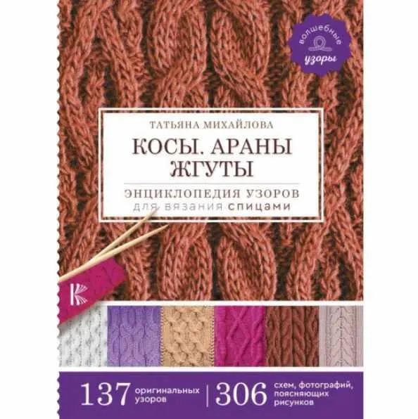 Скачать курс «Косы. Араны. Жгуты. Энциклопедия узоров для вязания спицами (Татьяна Михайлова)» — слив курса