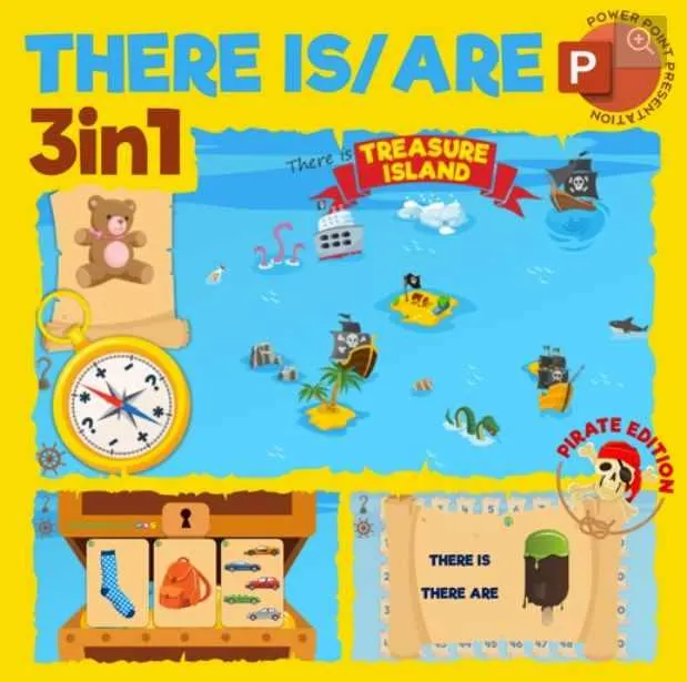 Скачать курс «[Language Stuff] There is/are. 3in1 PowerPoint Presentation (Андрей Хрулёв, Женя Плясунова)» — слив курса
