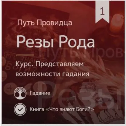 Скачать курс «Путь Провидца. Резы Рода. Знакомство с возможностями Рез Рода (Ольга Боянова, Ирина Иванова)» — слив курса