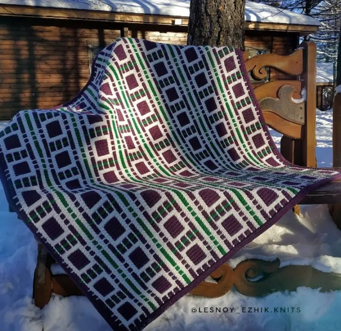 Скачать курс «Плед Квадрат (lesnoy_ezhik.knits)» — слив курса