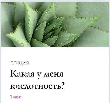 Скачать курс «Полюби свою кислотность. Лекция "Какая у меня кислотность?" (Венера Хабирова)» — слив курса