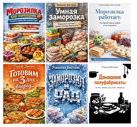 Скачать курс «Полуфабрикаты и заморозка. Сборник 6 в 1 (Виктория Романова)» — слив курса