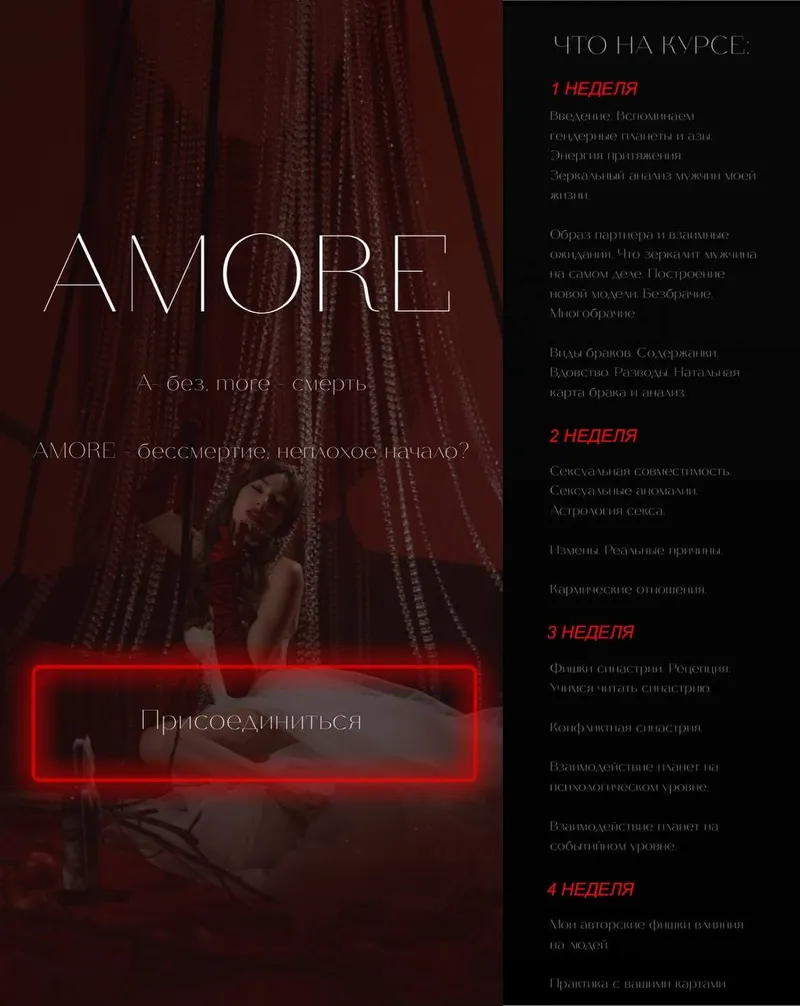 Скачать курс «Amore (Наталия Брижатюк, winger_angel)» — слив курса