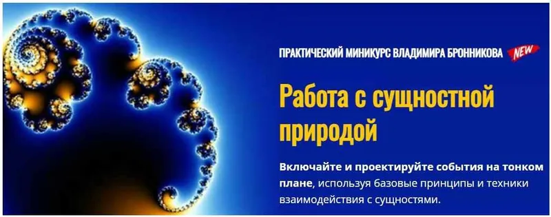 Скачать курс «Работа с сущностной природой (Владимир Бронников)» — слив курса