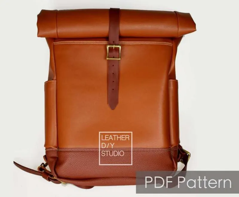 Скачать курс «Рюкзак-мешок из кожи, модель «Скрутка» (LeatherDIYStudio)» — слив курса