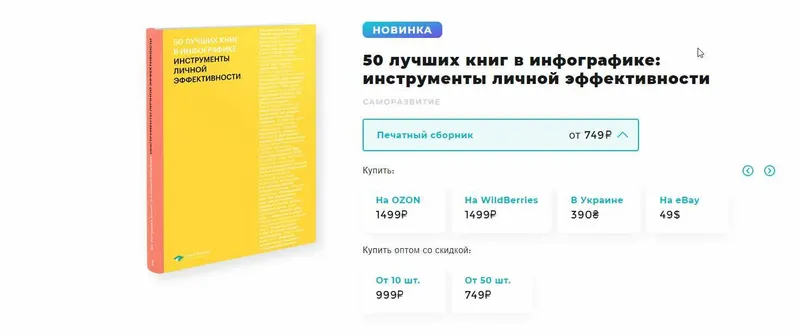 Скачать курс «[Smart Reading] 50 лучших книг в инфографике: инструменты личной эффективности» — слив курса