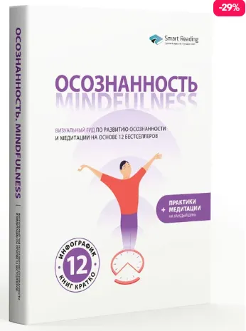 Скачать курс «[Smart Reading] Осознанность. Визуальный гид по развитию осознанности и медитации на основе 12 бестселлеров» — слив курса