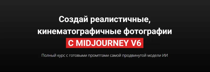 Скачать курс «Создай реалистичные, кинематографичные фотографии с Midjorney v6 (Илья Филиппов)» — слив курса