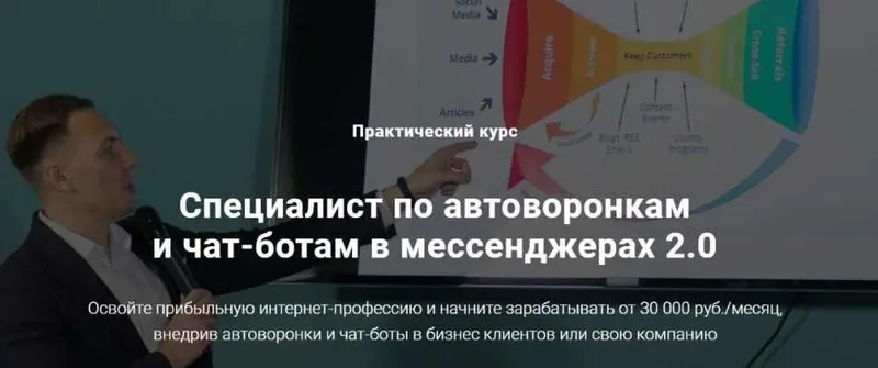Скачать курс «Специалист по автоворонкам и чат-ботам в мессенджерах 2.0 (Дмитрий Чистов)» — слив курса