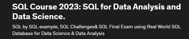 Скачать курс «[Temotec Learning Academy] Курс SQL 2023: SQL для анализа данных и науки о данных» — слив курса