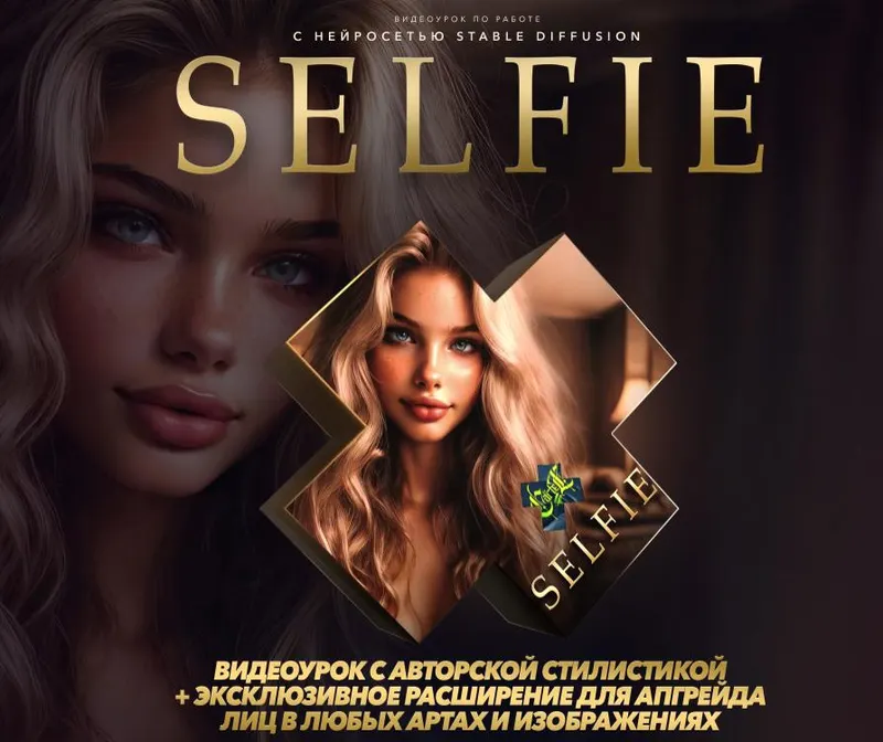 Скачать курс «Видеоурок по работе с нейросетью stавle diffusion. Selfie (Max Twain)» — слив курса
