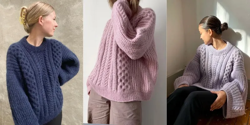 Скачать курс «[Вяжи.ру] Вязаный спицами оверсайз Aegyo Sweater (Aegyoknit)» — слив курса