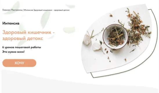Скачать курс «Здоровый кишечник - здоровый детокс (Анастасия Родионова)» — слив курса