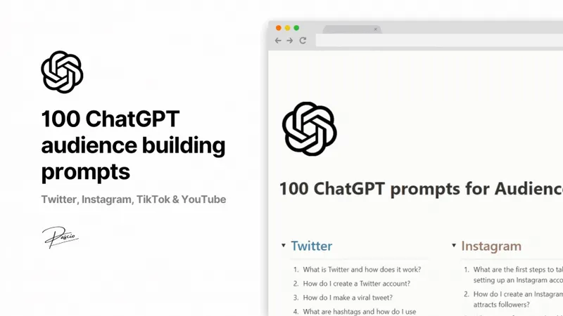 Скачать курс «400 запросов ChatGPT для создания аудитории (Pascio)» — слив курса
