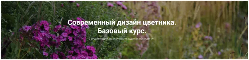 Скачать курс «[Школа Современного Ландшафта] Современный дизайн цветника.  Базовый курс (Людмила Белых)» — слив курса