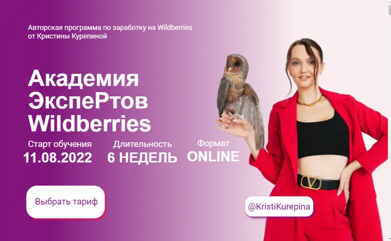 Скачать курс «Академия экспертов Wildberries. Тариф Старт (Кристина Курепина)» — слив курса