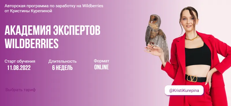 Скачать курс «Академия экспертов Wildberries. Тариф Премиум (Кристина Курепина)» — слив курса