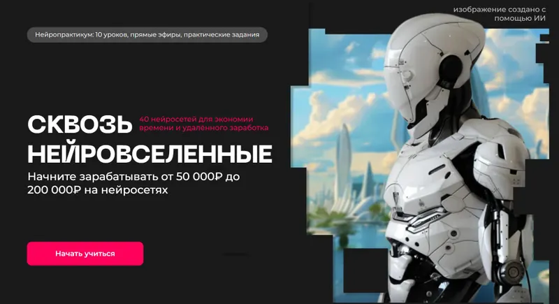 Скачать курс «Сквозь нейровселенные. Тариф Нейросети + Фриланс (Сергей Эль)» — слив курса