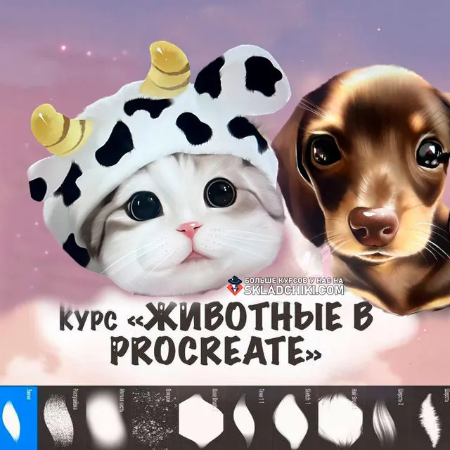 Скачать курс «Животные в Procreate (Mariarrty)» — слив курса