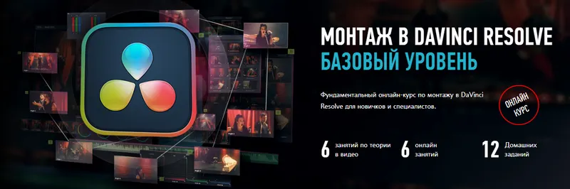 Скачать курс «[Profileschool] Монтаж в Davinci Resolve 18. Базовый уровень (Дмитрий Ларионов)» — слив курса