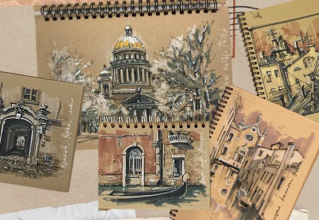 Скачать курс «[Marker School]  Архитектурный скетчинг на крафте (Екатерина Пластинина)» — слив курса