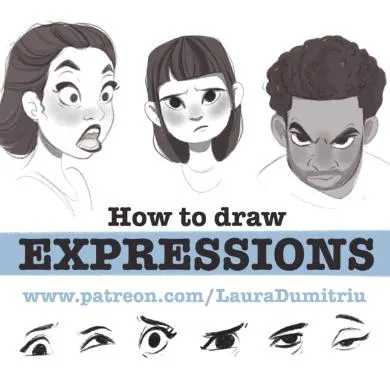 Скачать курс «Как рисовать эмоции персонажа (Laura Dumitriu)» — слив курса