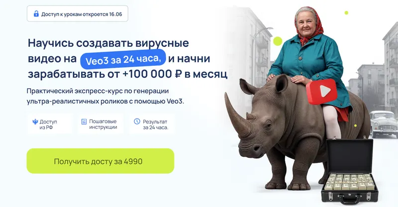 Скачать курс «[fillikam] Научись создавать вирусные видео на Veo3 за 24 часа и начни зарабатывать (Илья Филиппов)» — слив курса