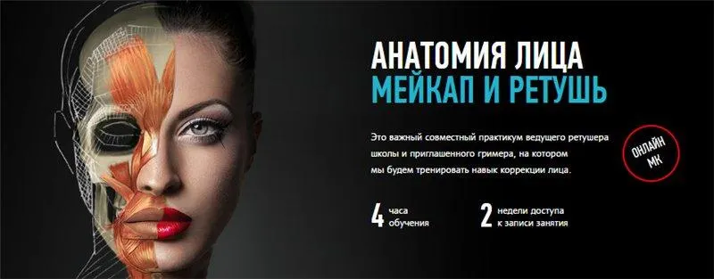 Скачать курс «[Profileschool] Анатомия лица. Мейкап и ретушь (Дарья Аксенова, Саша Чалдрян)» — слив курса