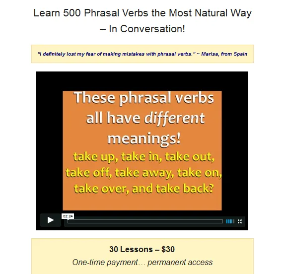 Скачать курс «Phrasal Verbs Intensive Course (Shayna McHugh)» — слив курса